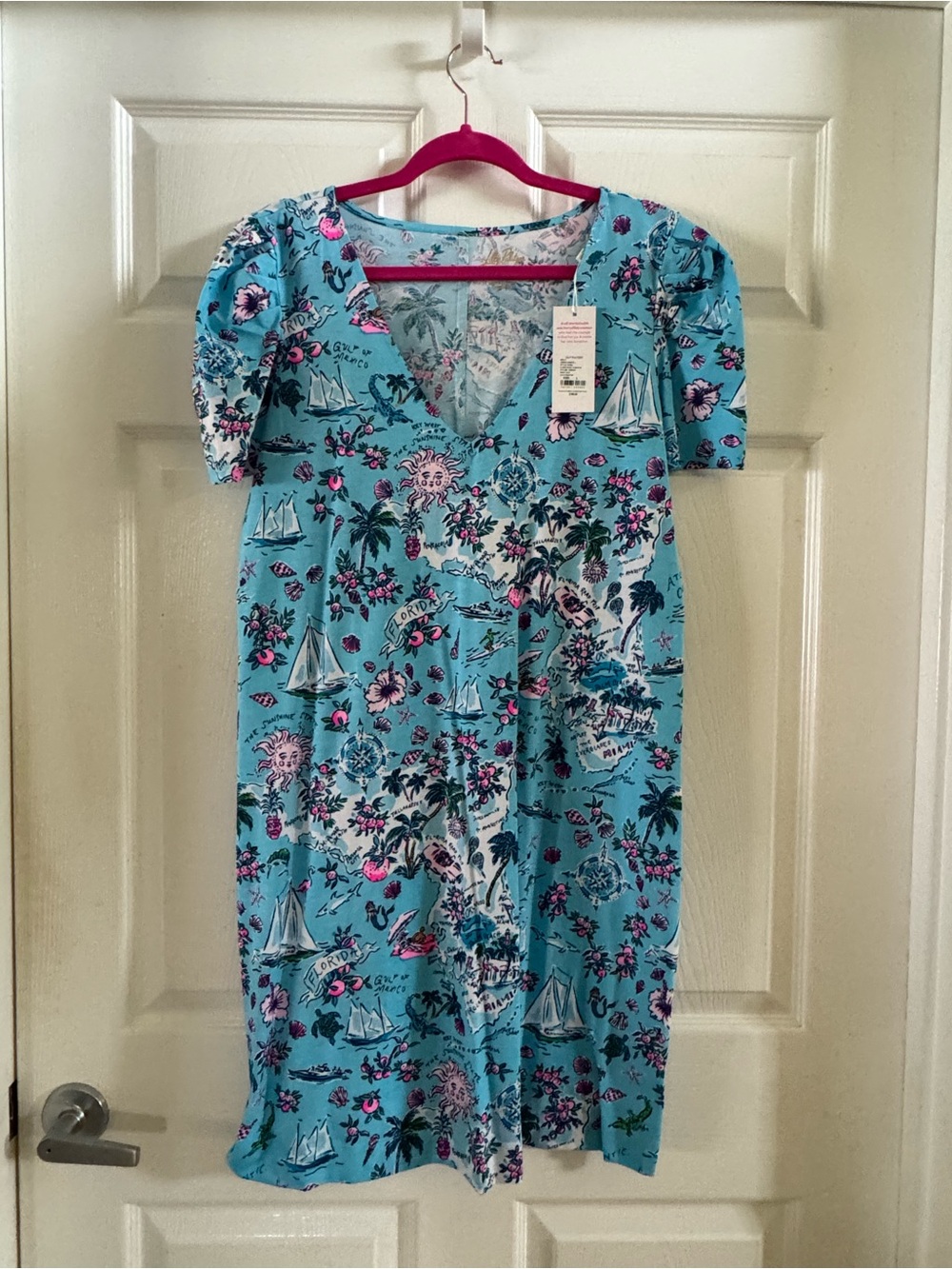 Lilly Pulitzer Aleece dress in Lilly roadtrip print - NWT - size L